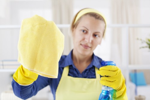 Customer reviewing a cleaning service complaint form
