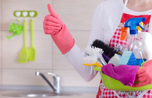 End of tenancy cleaner in Bromley refreshing a rental property