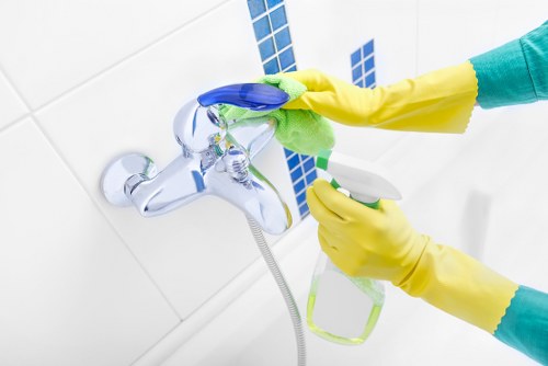 Final clean of a refurbished commercial space ready for use