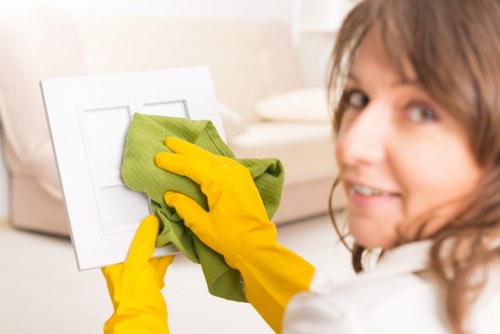 Bromley cleaning team working safely with insurance and protective equipment